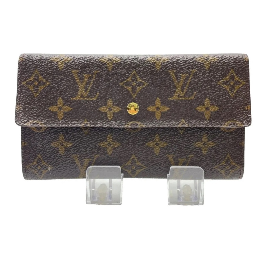 Auth Louis Vuitton Monogram Porto Tresor Monnaie T61216 Wallet EUC